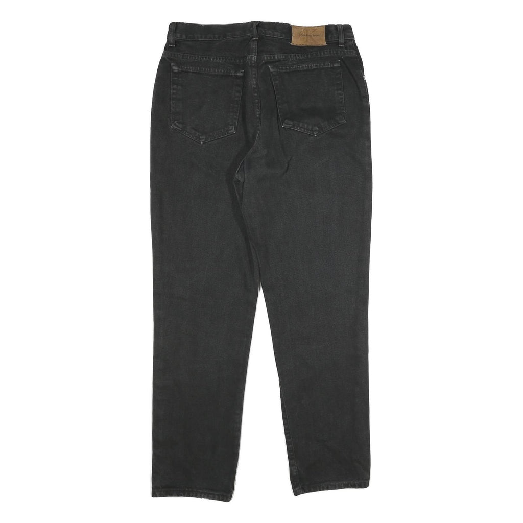 CALVIN KLEIN JEANS Womens Classic Black Skinny Denim Raw W32 L30 Stylish