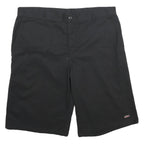 DICKIES Mens Shorts Black Casual XL W38 Workwear Polyester Blend Relaxed Fit