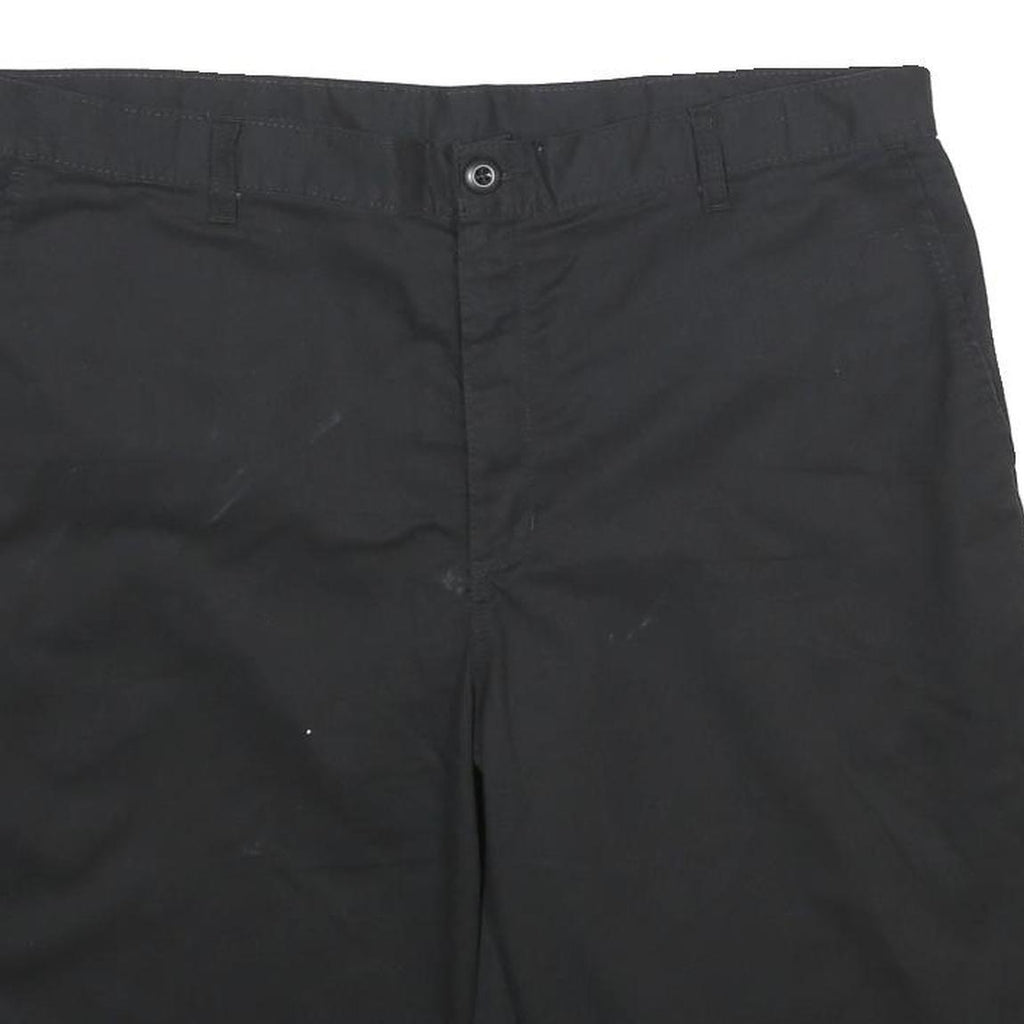 DICKIES Mens Shorts Black Casual XL W38 Workwear Polyester Blend Relaxed Fit