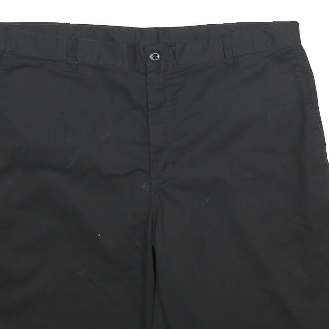 DICKIES Mens Shorts Black Casual XL W38 Workwear Polyester Blend Relaxed Fit