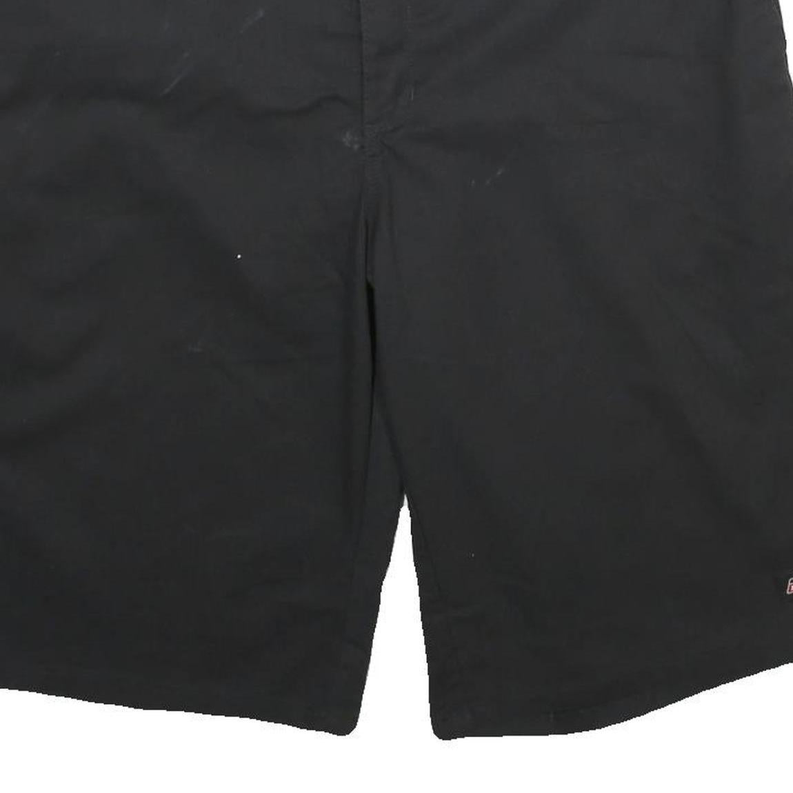 DICKIES Mens Shorts Black Casual XL W38 Workwear Polyester Blend Relaxed Fit