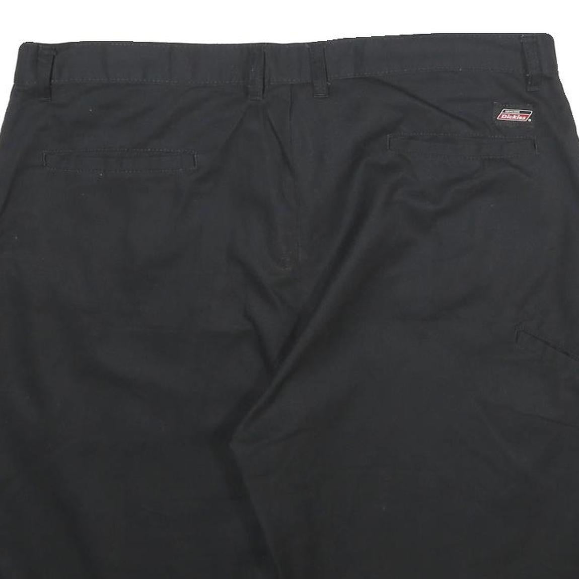 DICKIES Mens Shorts Black Casual XL W38 Workwear Polyester Blend Relaxed Fit
