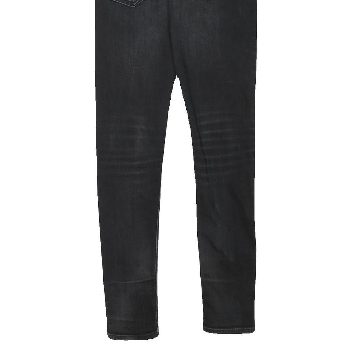 LEVI'S Mens Black Slim Skinny Denim Dark Jeans W28 L31 Zip Cotton Blend