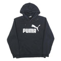 PUMA Mens Black Hoodie S Cotton Blend Pullover Casual Sportswear