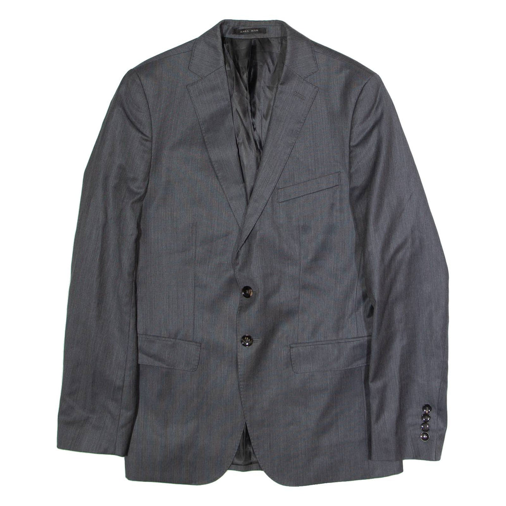 ZARA Mens Blazer Jacket Grey M