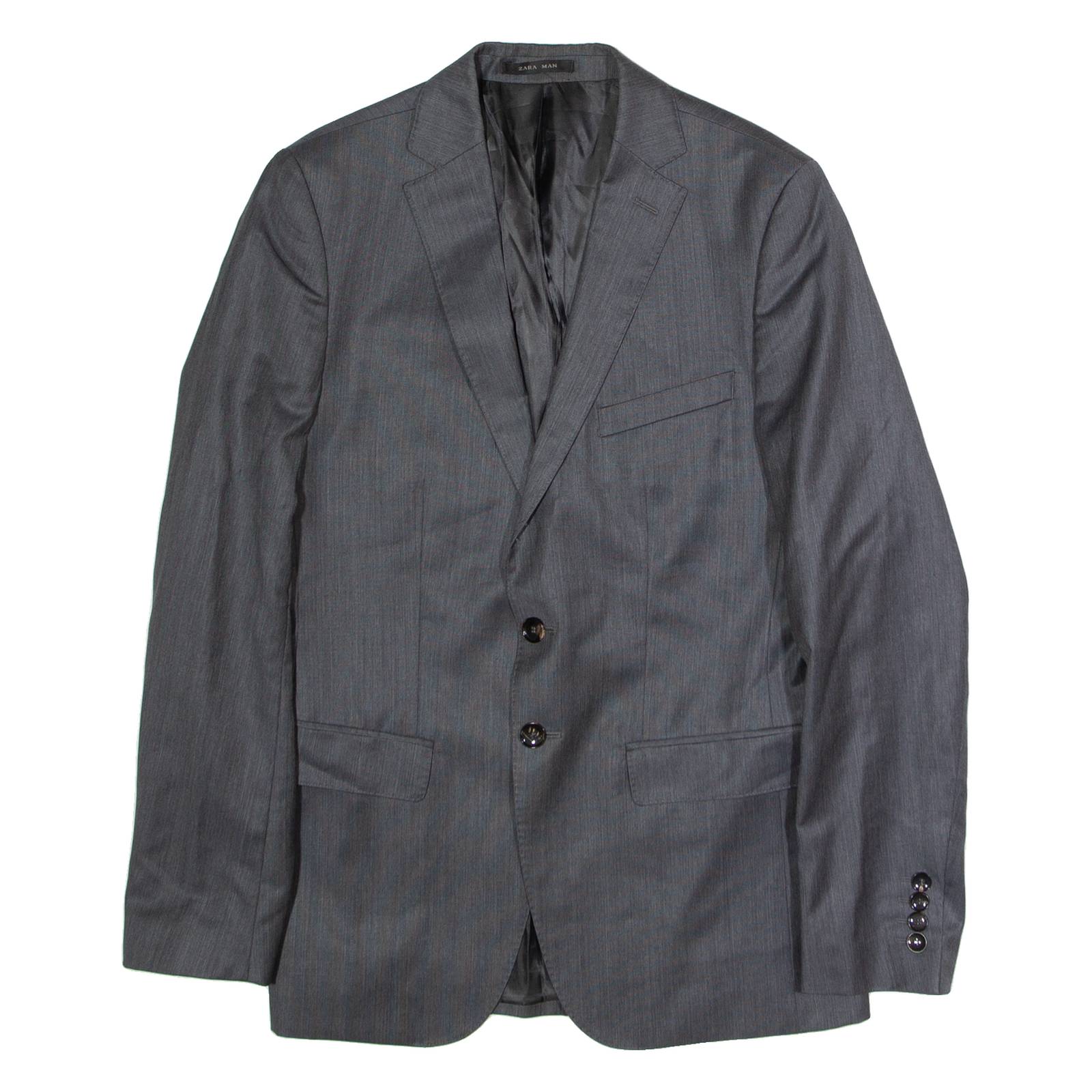ZARA Mens Blazer Jacket Grey M