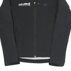 ADIDAS Womens Black Outdoor Jacket UK 6 Polyester Blend Zip Sportswear