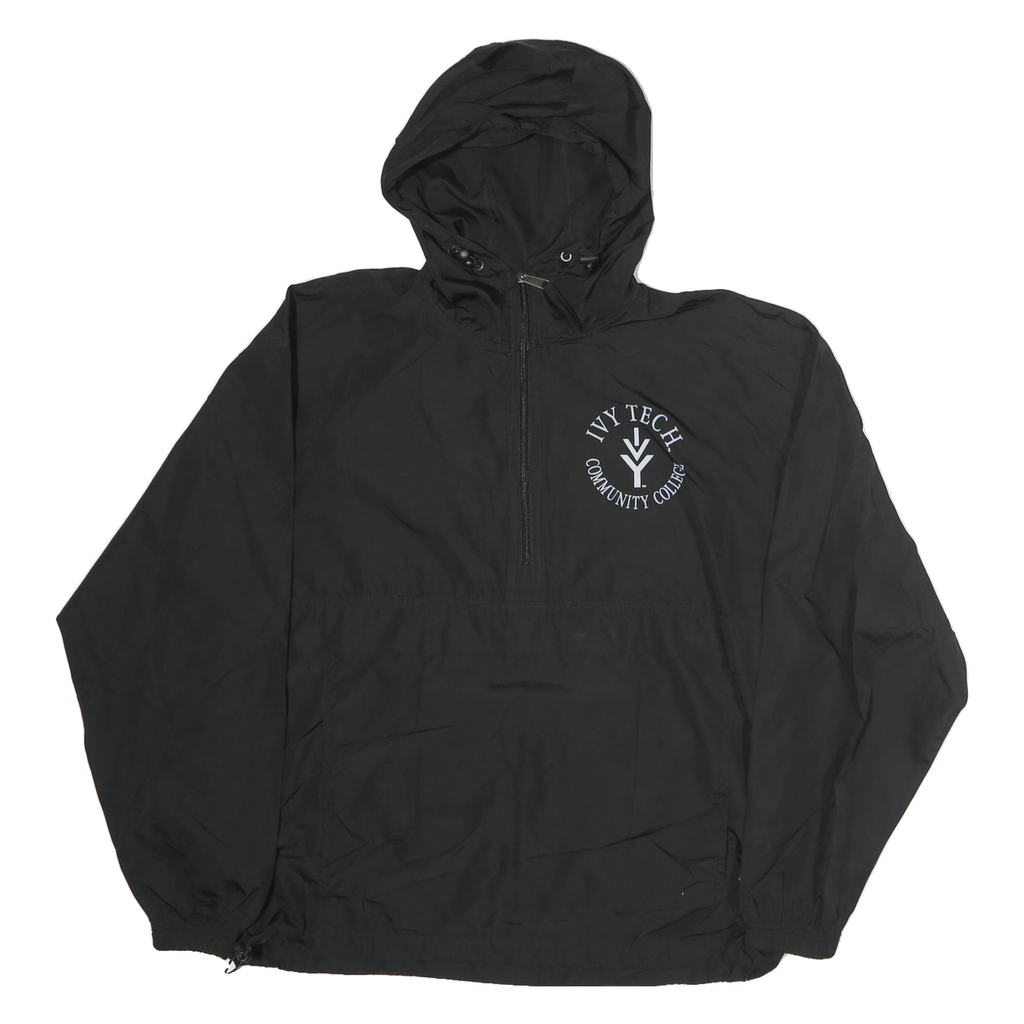 CHAMPION Mens Black Ivy Tech Community College Pullover Jacket M Polyester