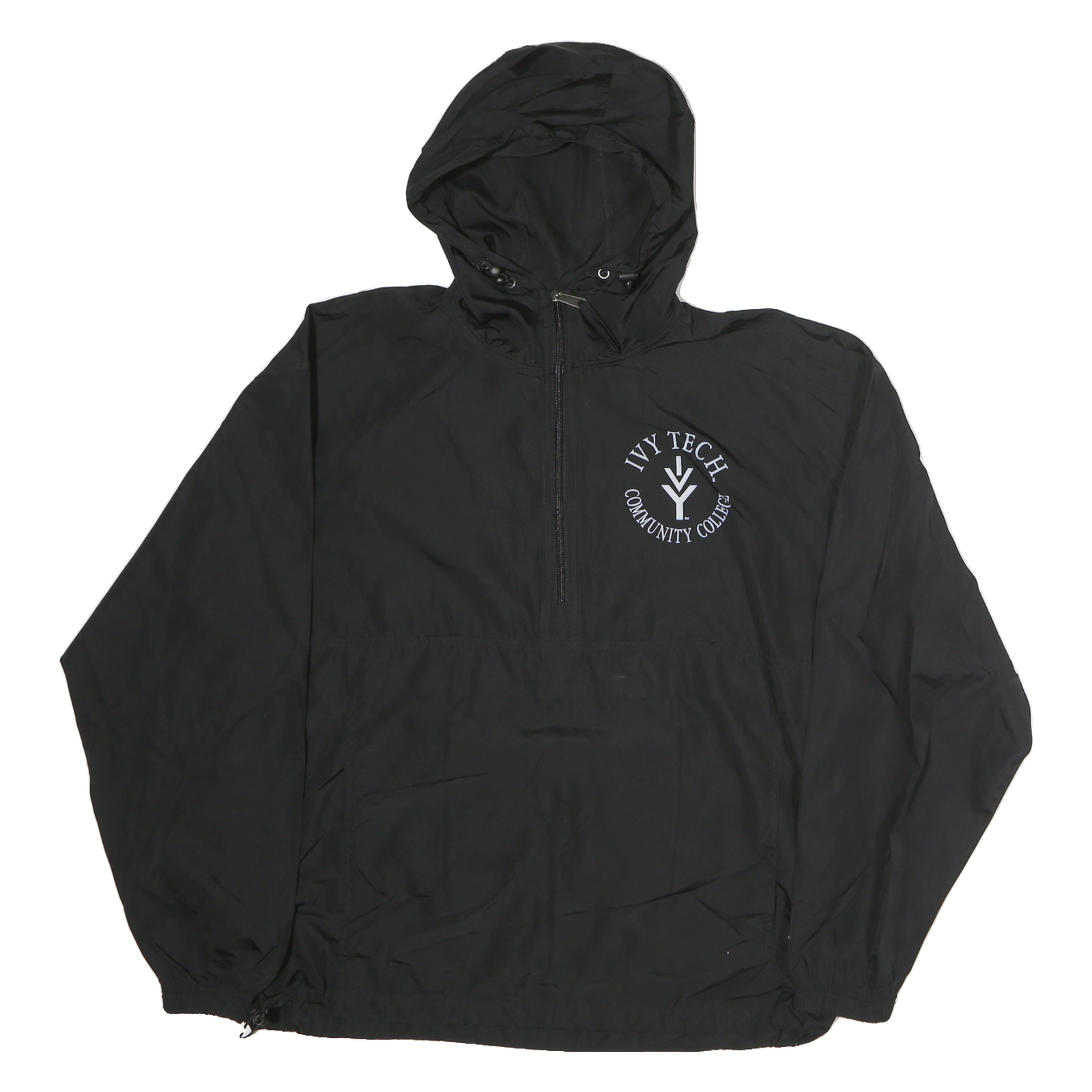 CHAMPION Mens Black Ivy Tech Community College Pullover Jacket M Polyester