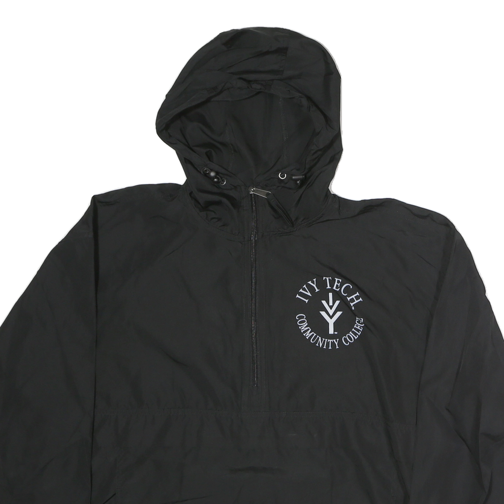 CHAMPION Mens Black Ivy Tech Community College Pullover Jacket M Polyester