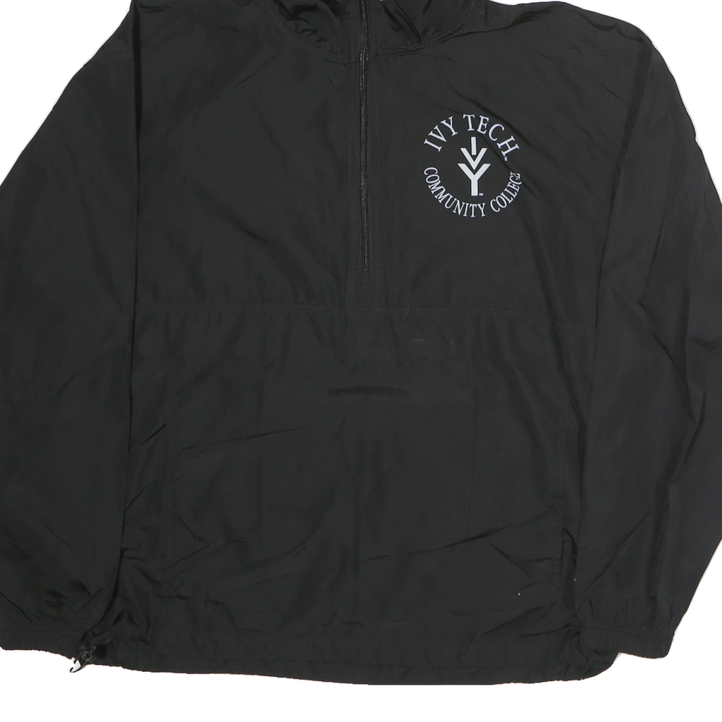 CHAMPION Mens Black Ivy Tech Community College Pullover Jacket M Polyester