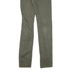CARHARTT Womens Cotton Blend Slim Fit Skinny Trousers W25 L32 Olive Green