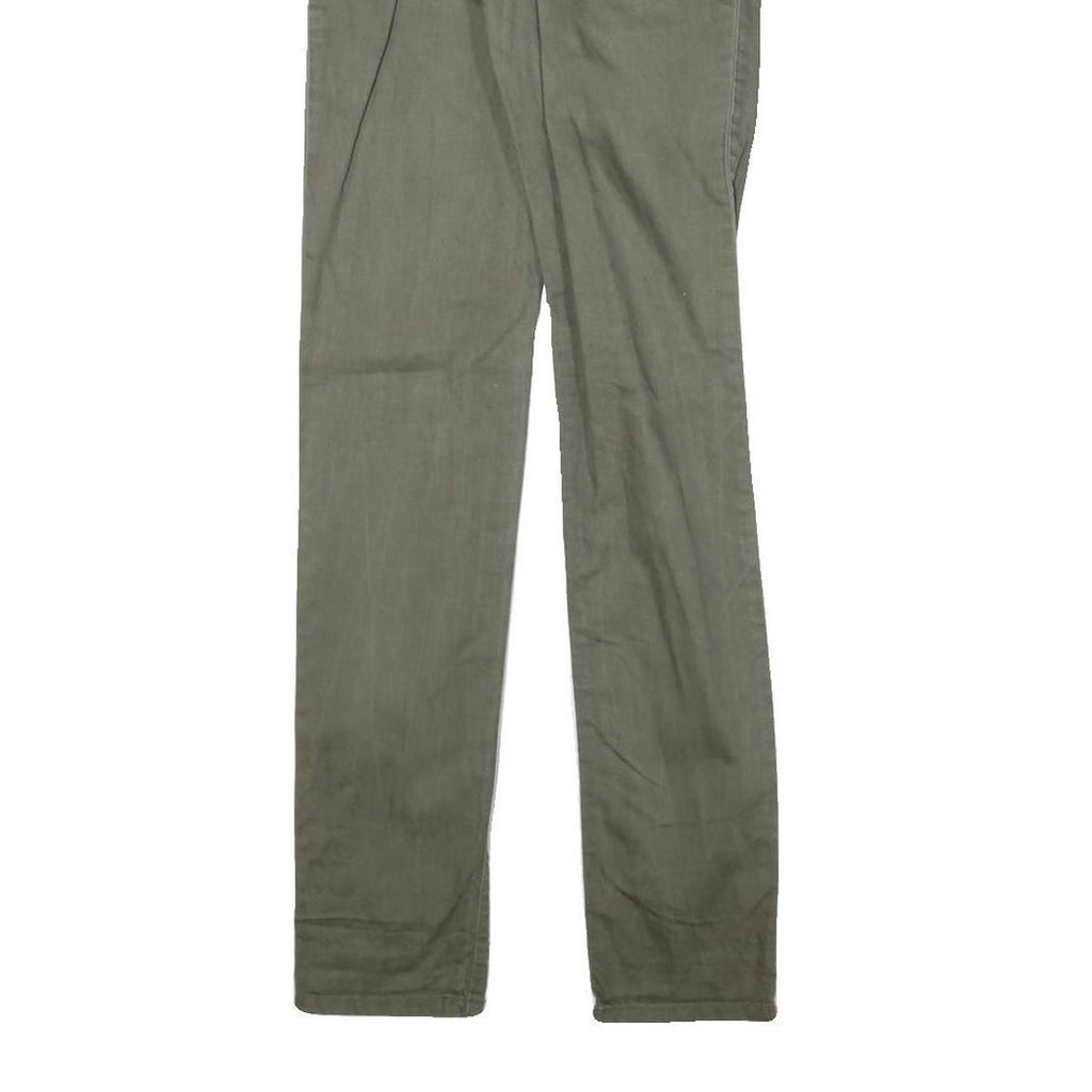 CARHARTT Womens Cotton Blend Slim Fit Skinny Trousers W25 L32 Olive Green