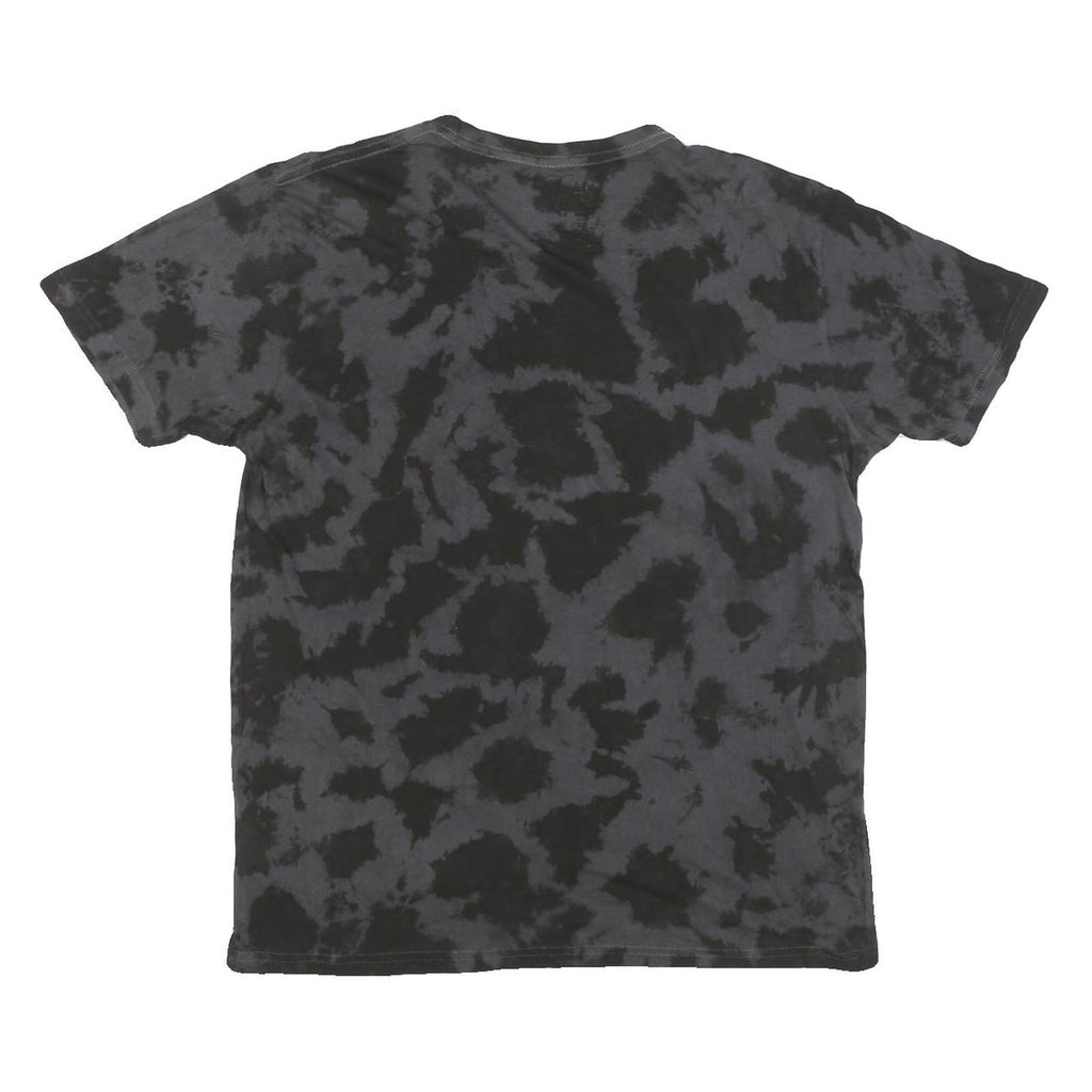 2PAC Mens Black Tie Dye Graphic T-Shirt M Short Sleeve Crew Neck Cotton Blend