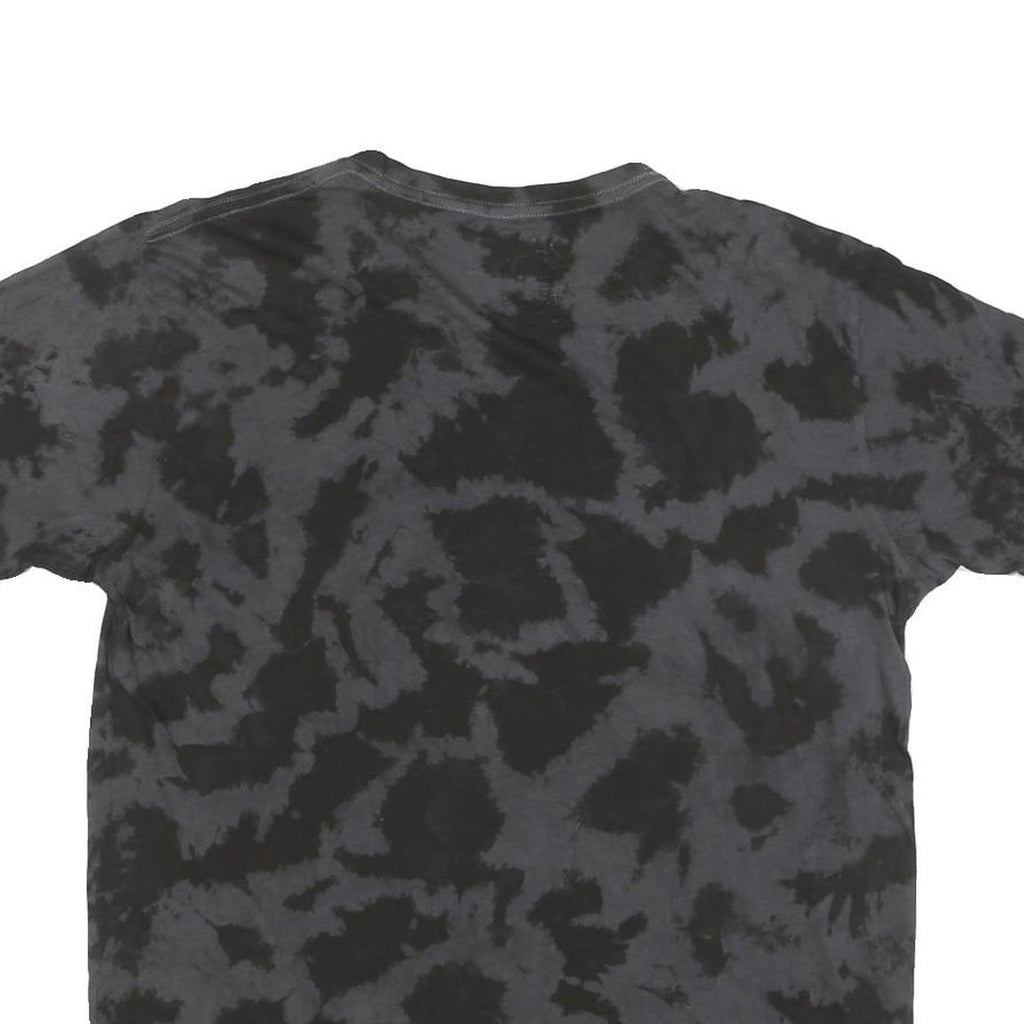 2PAC Mens Black Tie Dye Graphic T-Shirt M Short Sleeve Crew Neck Cotton Blend