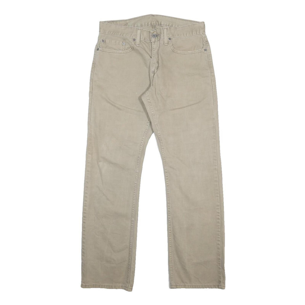 LEVI'S 514 Slim Mens Jeans Beige Slim Straight Denim Rinse W31 L32 Classic Fit
