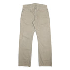 LEVI'S 514 Slim Mens Jeans Beige Slim Straight Denim Rinse W31 L32 Classic Fit
