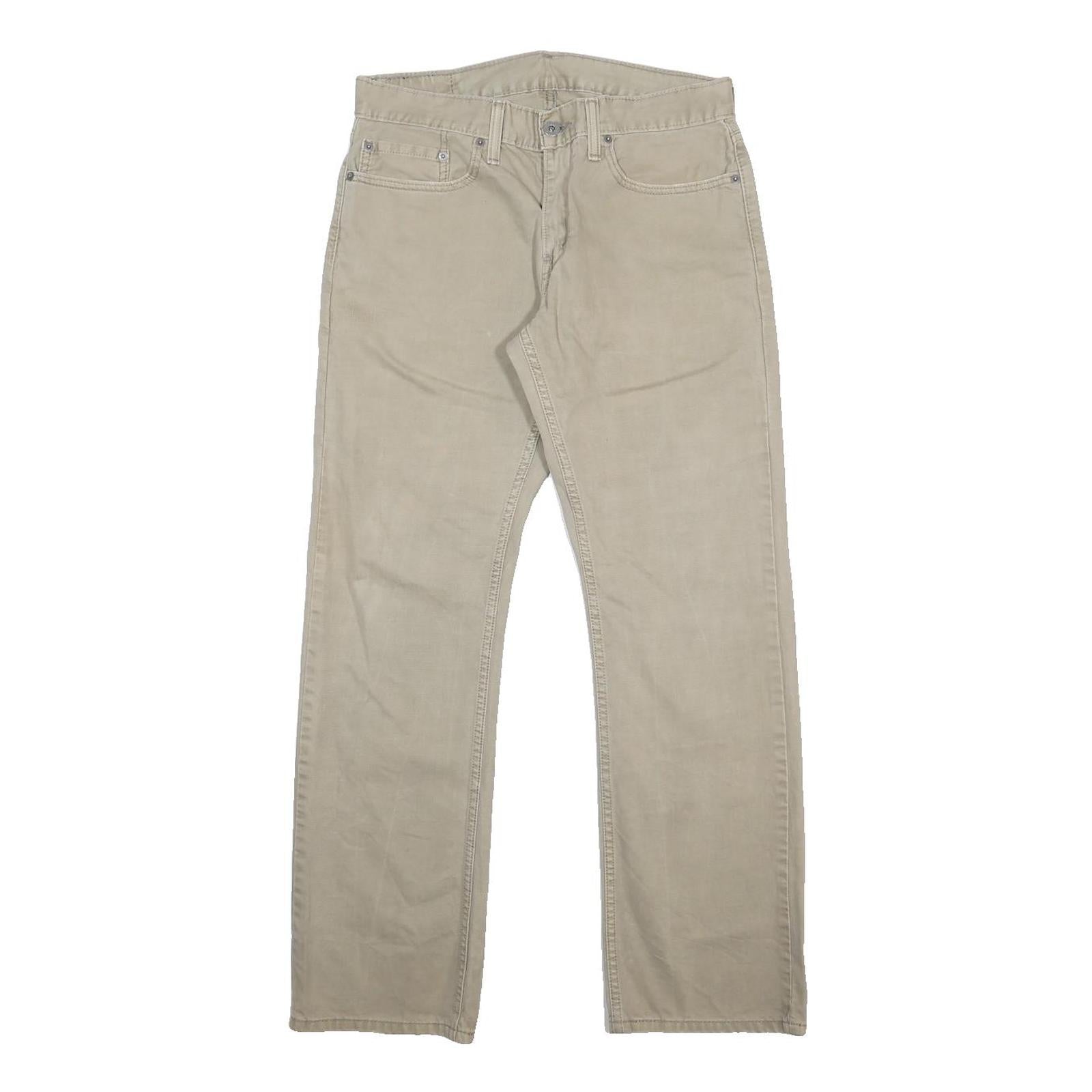 LEVI'S 514 Slim Mens Jeans Beige Slim Straight Denim Rinse W31 L32 Classic Fit