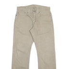 LEVI'S 514 Slim Mens Jeans Beige Slim Straight Denim Rinse W31 L32 Classic Fit