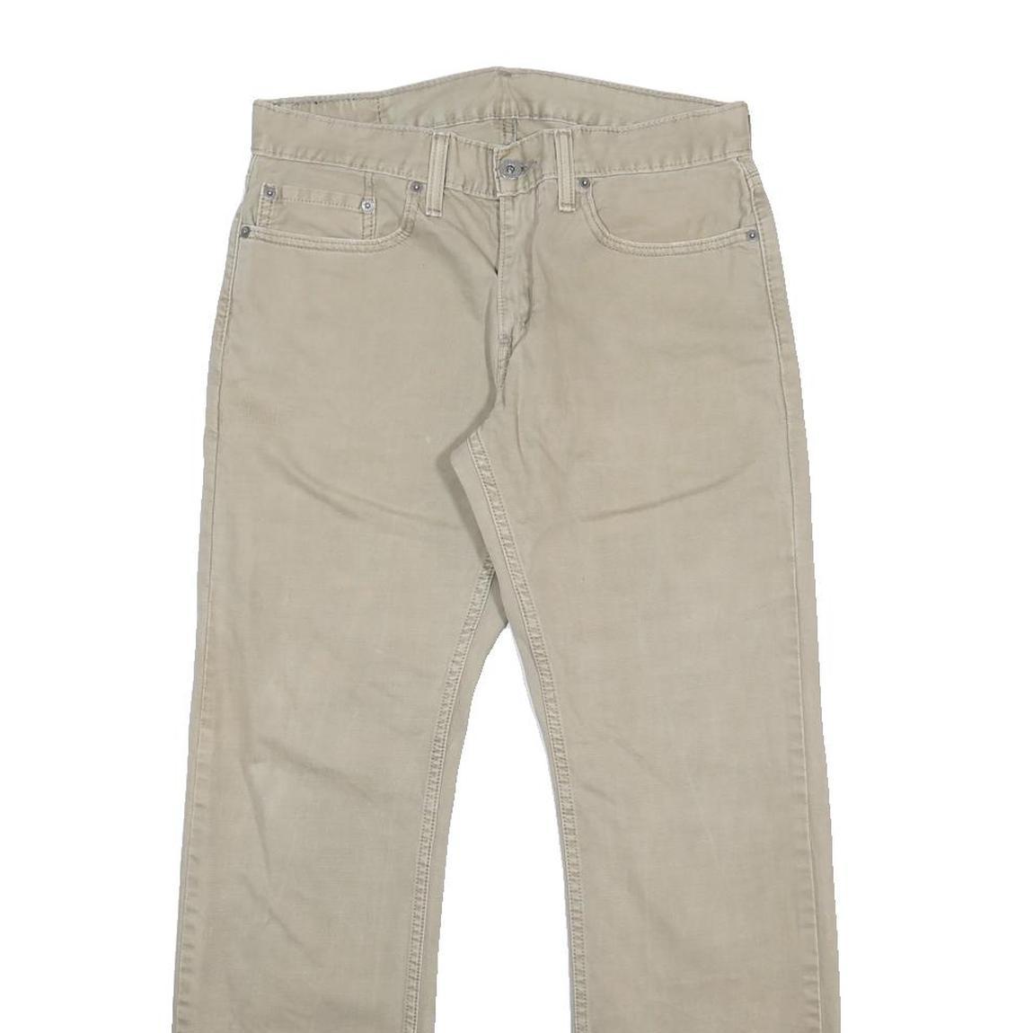 LEVI'S 514 Slim Mens Jeans Beige Slim Straight Denim Rinse W31 L32 Classic Fit