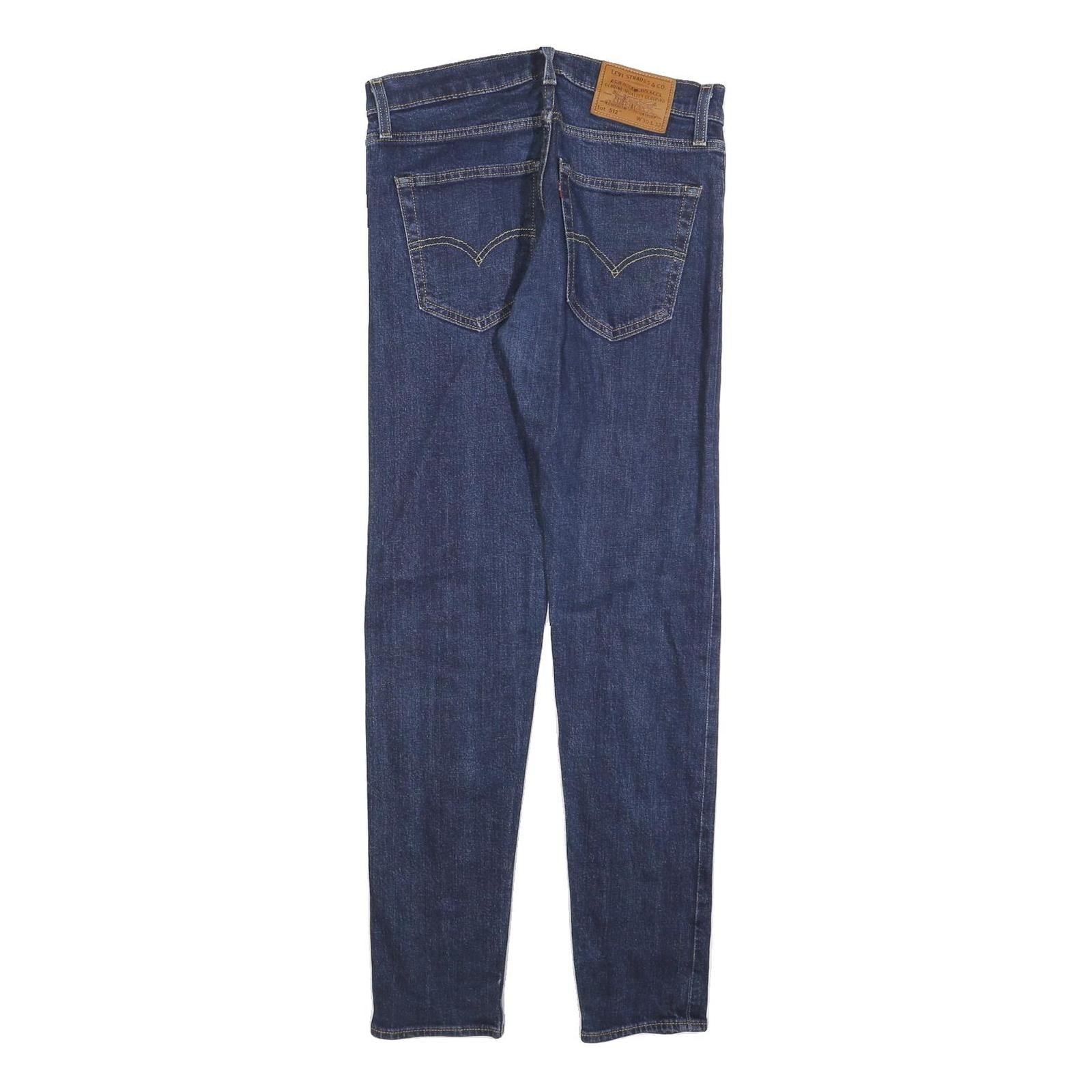 LEVI'S 512 Big E Mens Jeans Blue Slim Skinny Denim Medium W30 L32 Classic Style