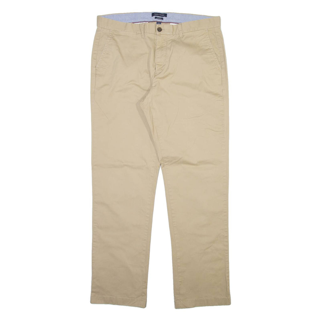 TOMMY HILFIGER Mens Trousers Beige Regular Straight W36 L34