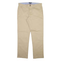 TOMMY HILFIGER Mens Trousers Beige Regular Straight W36 L34