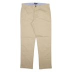 TOMMY HILFIGER Mens Trousers Beige Regular Straight W36 L34