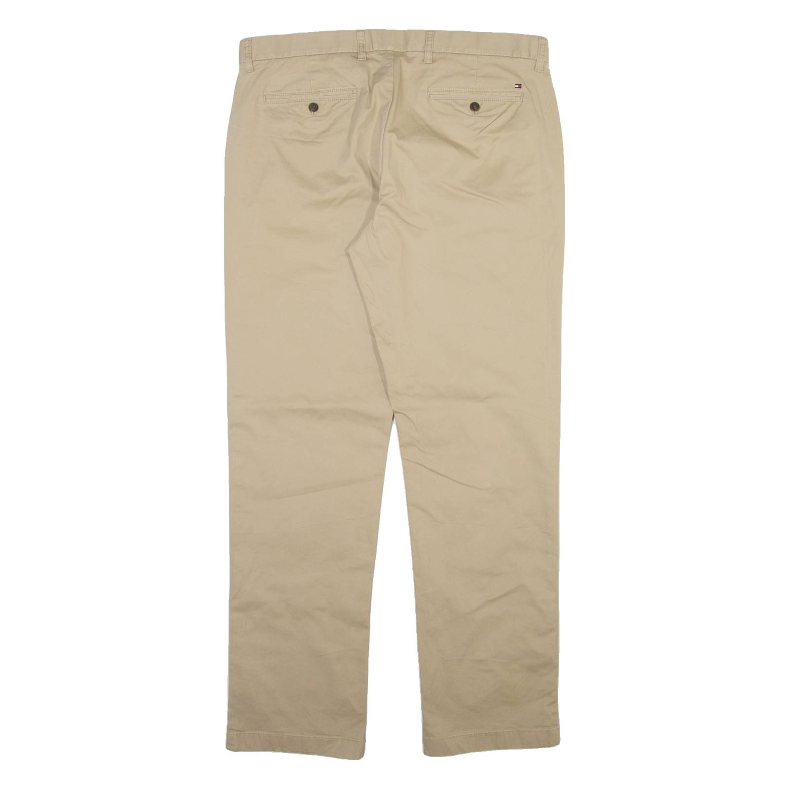 TOMMY HILFIGER Mens Trousers Beige Regular Straight W36 L34