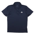 ADIDAS Womens Navy Blue Short Sleeve Polo Shirt S Sportswear Casual Basic