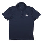 ADIDAS Womens Navy Blue Short Sleeve Polo Shirt S Sportswear Casual Basic