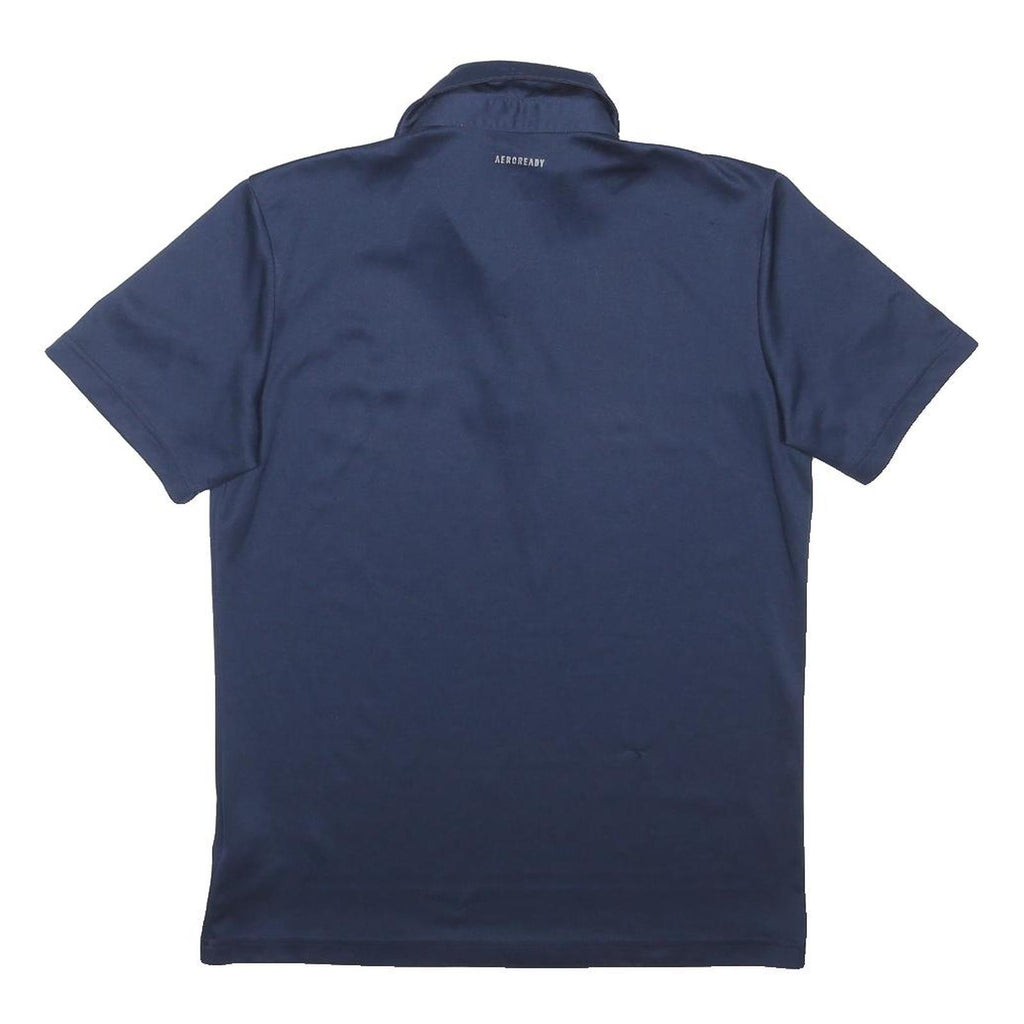 ADIDAS Womens Navy Blue Short Sleeve Polo Shirt S Sportswear Casual Basic