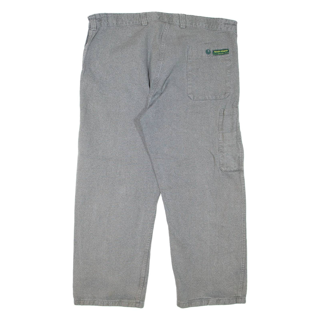 FISCHER PECHEUR Workwear Mens Trousers Grey Regular Straight 90s W38 L26