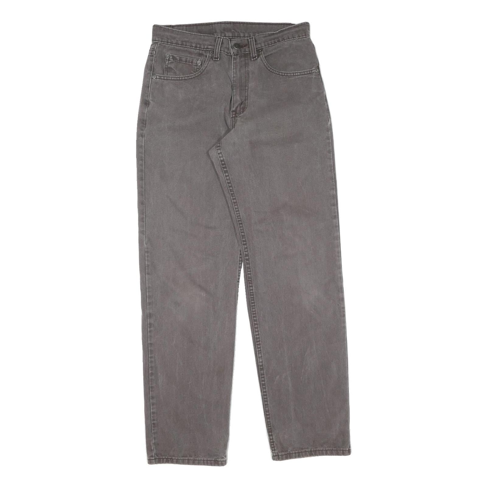 LEVI'S Mens Regular Fit Grey Denim Jeans W31 L32 Classic 5-Pocket Zip Fly