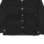 ASHLEY BLUES Womens Black Button Cotton Blend Jacket XL Casual Classic Style