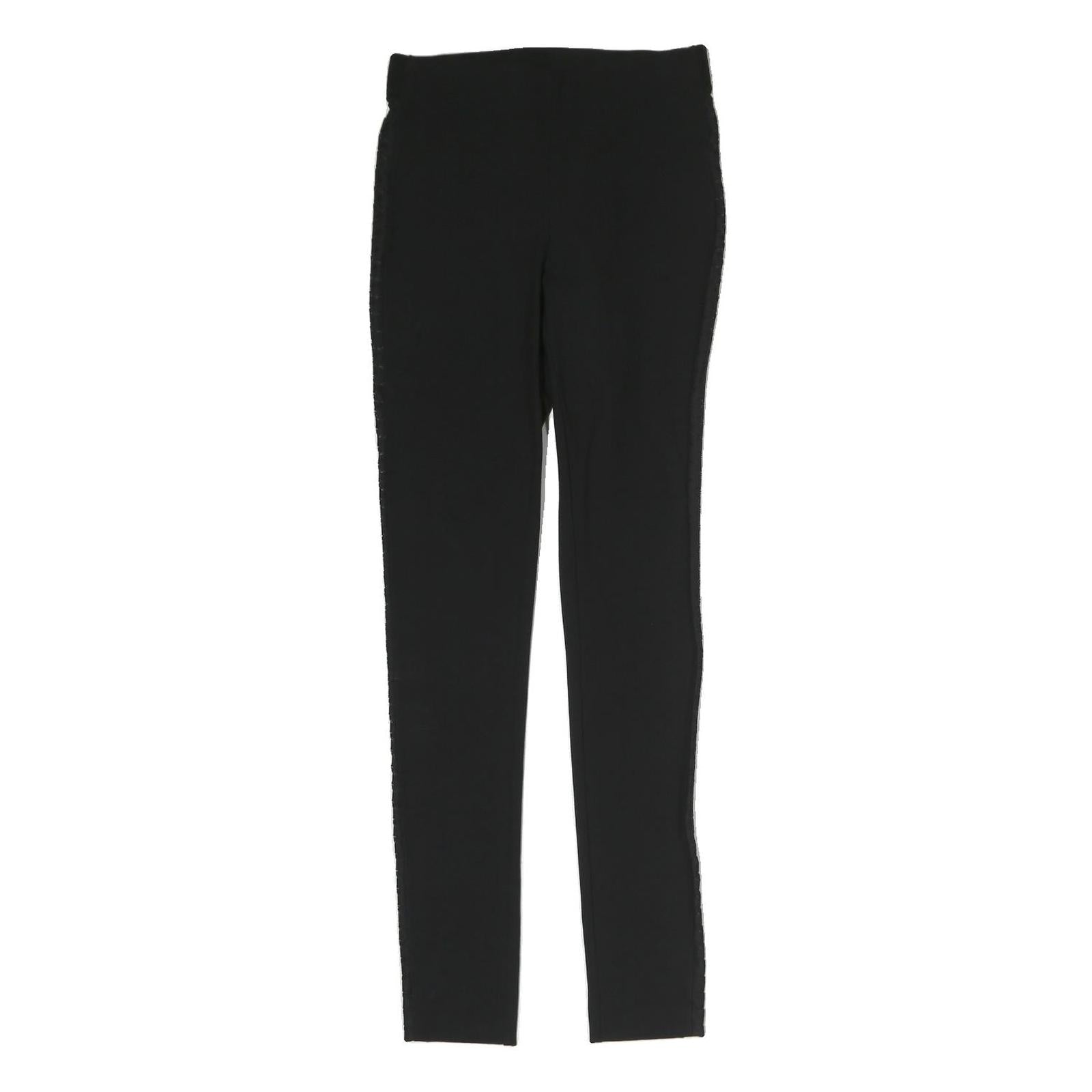 RAG & BONE Womens Black Slim Slim Trousers W25 L30 Side Stripe Detail