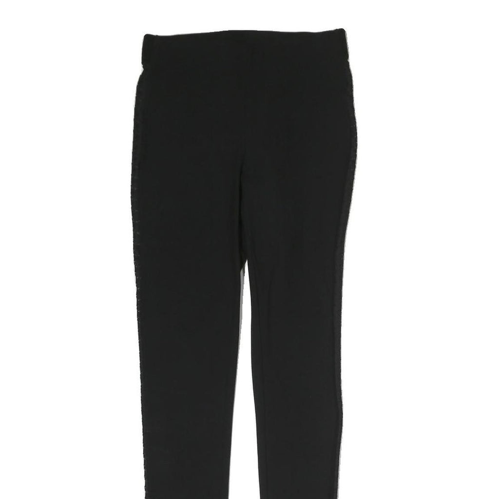 RAG & BONE Womens Black Slim Slim Trousers W25 L30 Side Stripe Detail