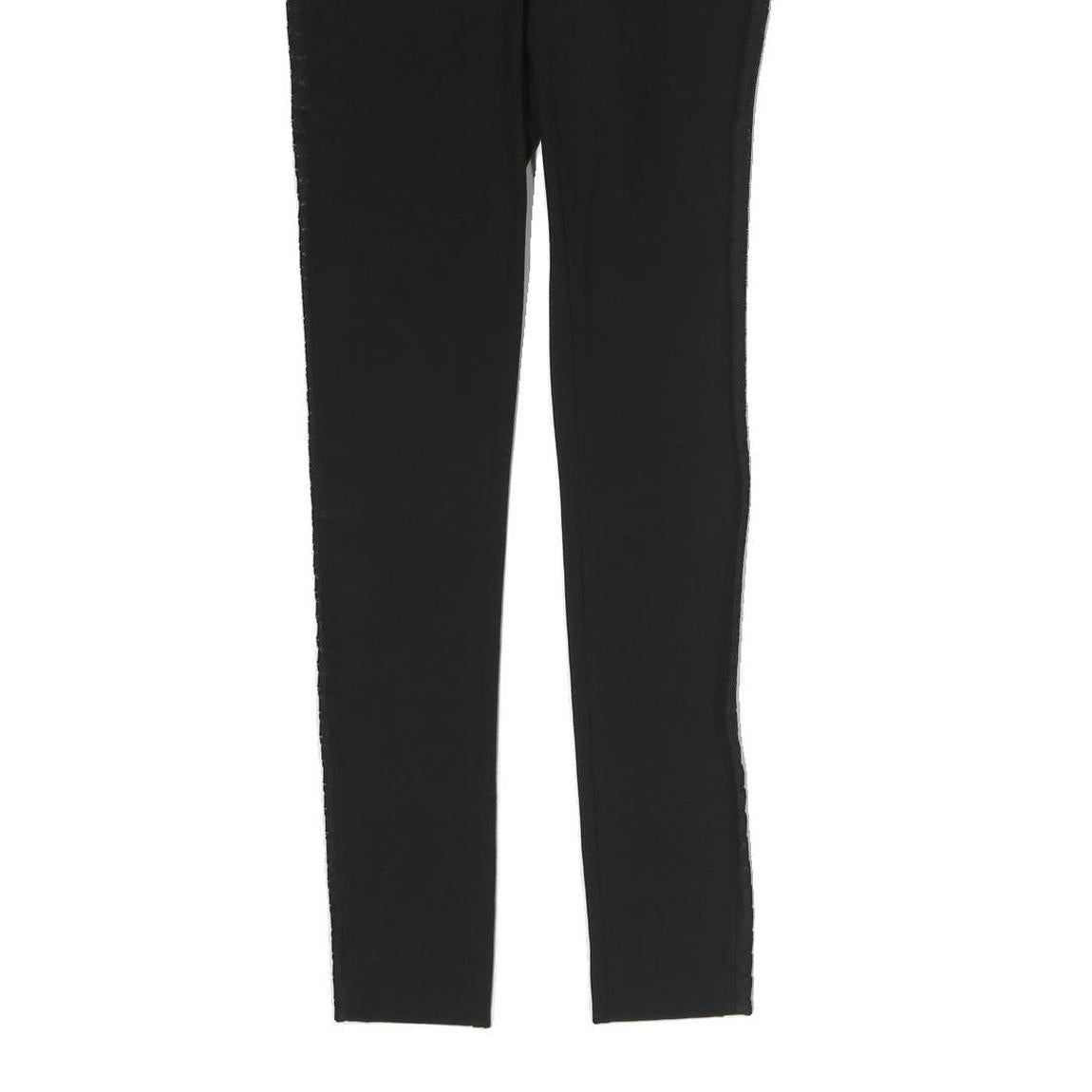 RAG & BONE Womens Black Slim Slim Trousers W25 L30 Side Stripe Detail