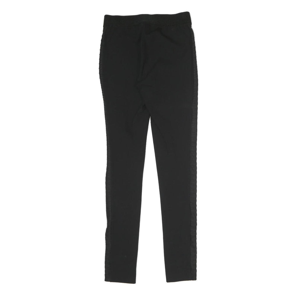 RAG & BONE Womens Black Slim Slim Trousers W25 L30 Side Stripe Detail