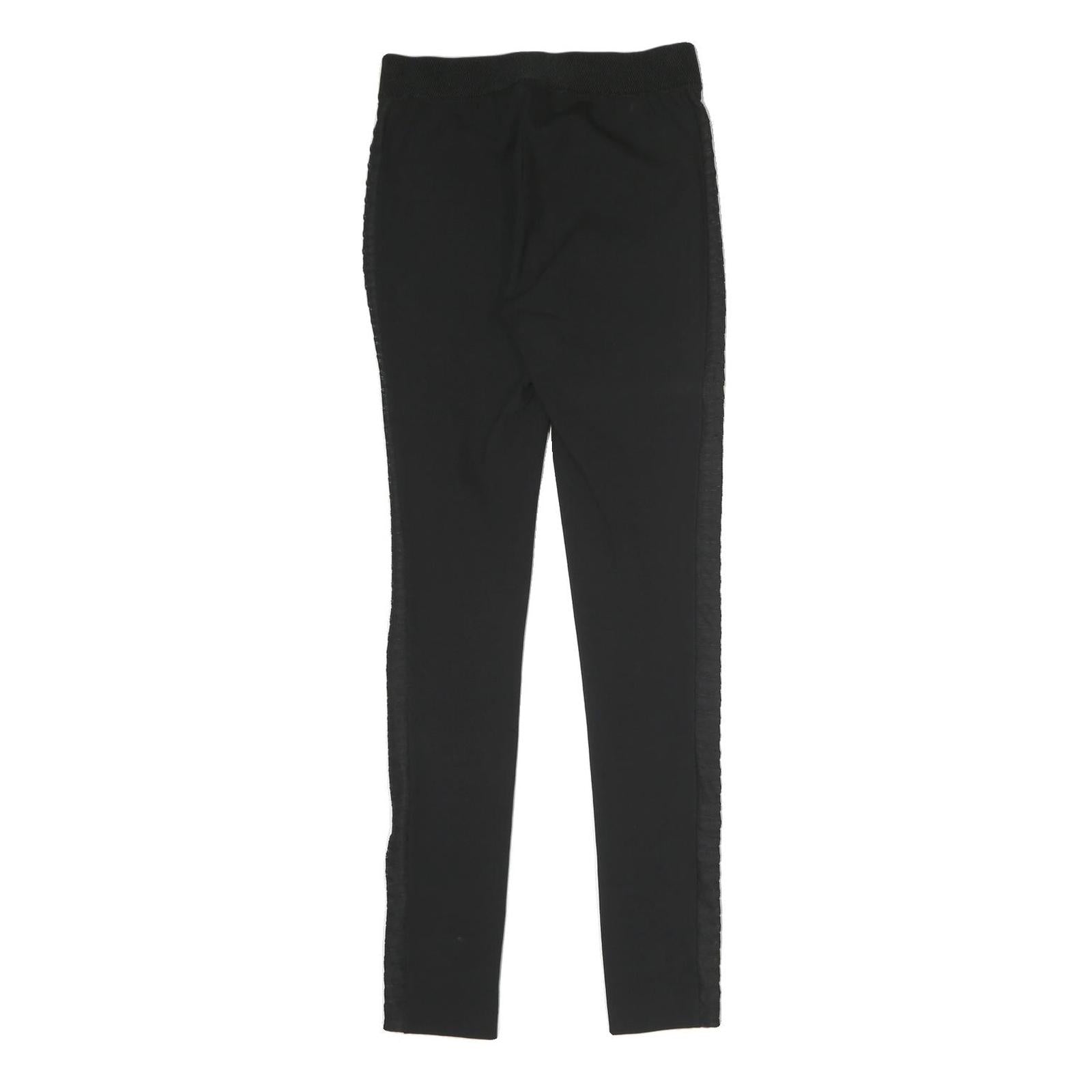 RAG & BONE Womens Black Slim Slim Trousers W25 L30 Side Stripe Detail