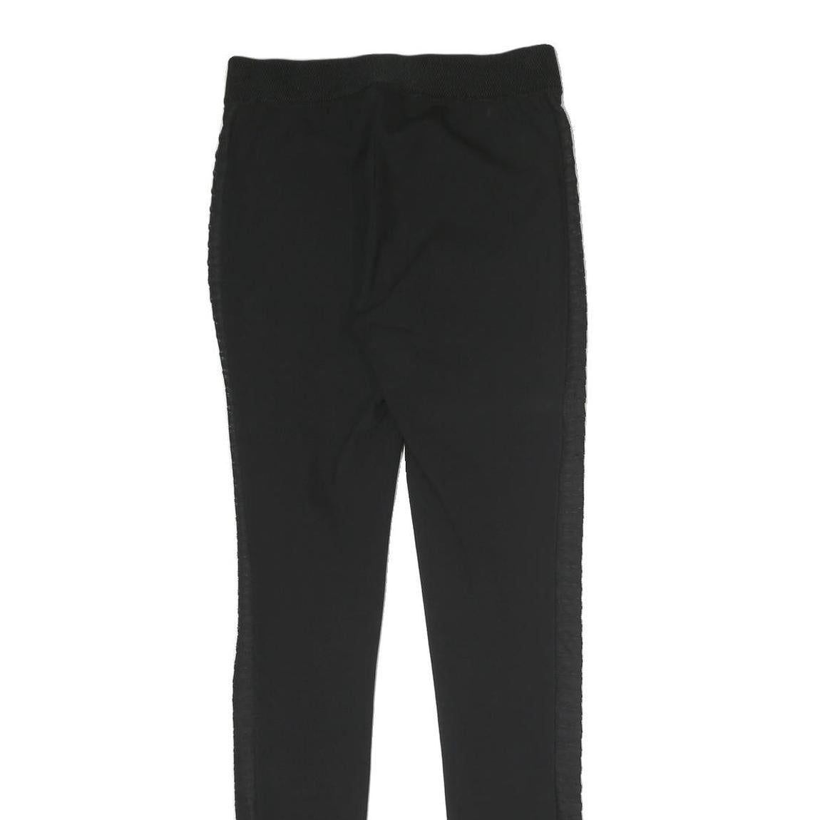 RAG & BONE Womens Black Slim Slim Trousers W25 L30 Side Stripe Detail
