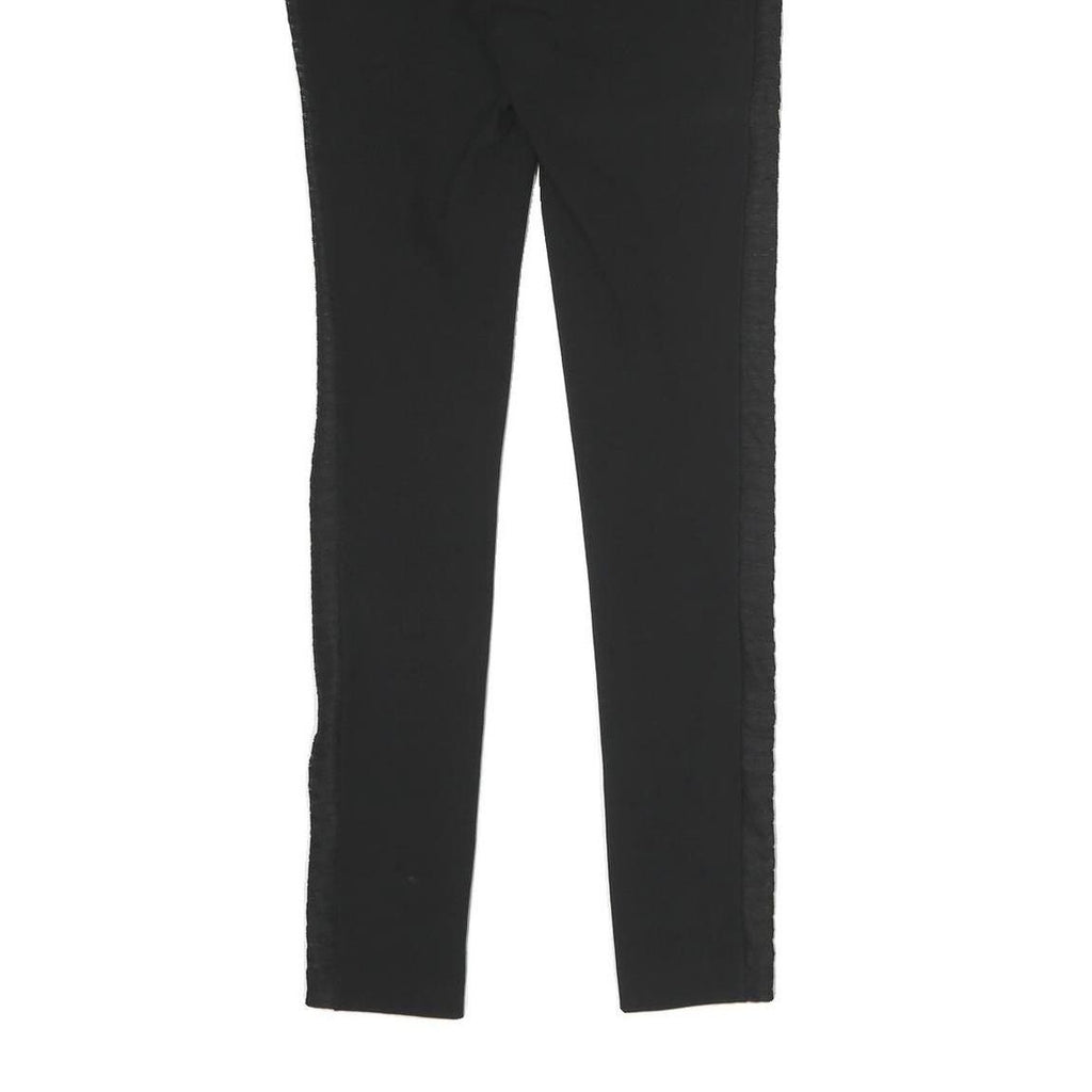 RAG & BONE Womens Black Slim Slim Trousers W25 L30 Side Stripe Detail