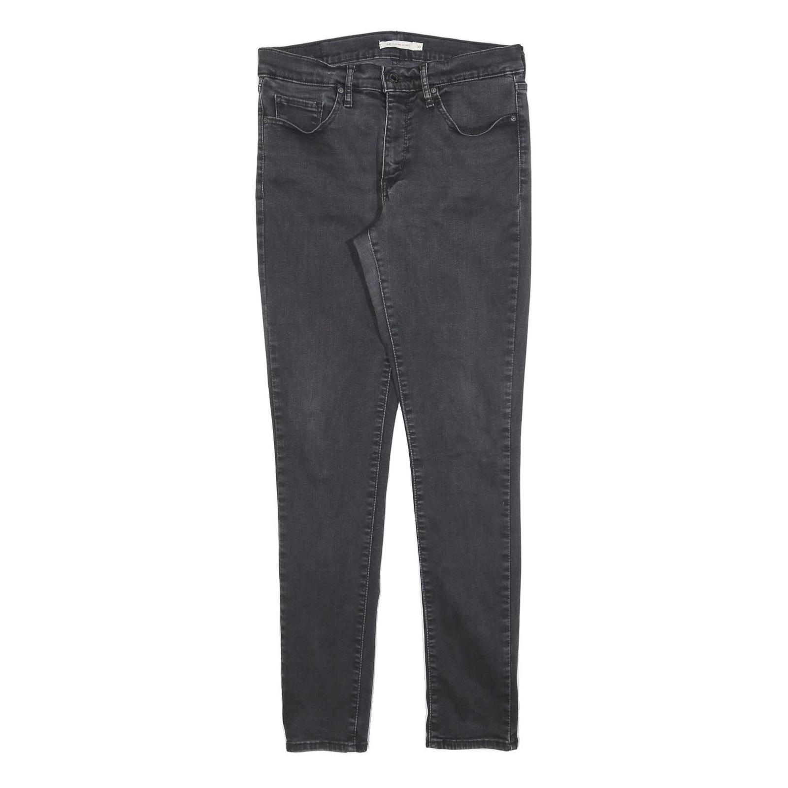 LEVI'S 311 Womens Slim Skinny Denim Medium Black Jeans W30 L32 Stretch Cotton