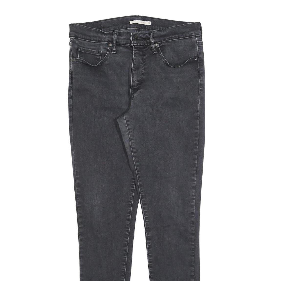 LEVI'S 311 Womens Slim Skinny Denim Medium Black Jeans W30 L32 Stretch Cotton