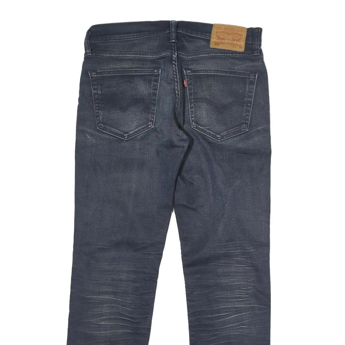 LEVI'S 511 Mens Slim Jeans Blue Denim W30 L31 Classic Zip Cotton