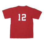 MAJESTIC Mens Red D'backs Graphic T-Shirt M Short Sleeve Crew Neck Baseball