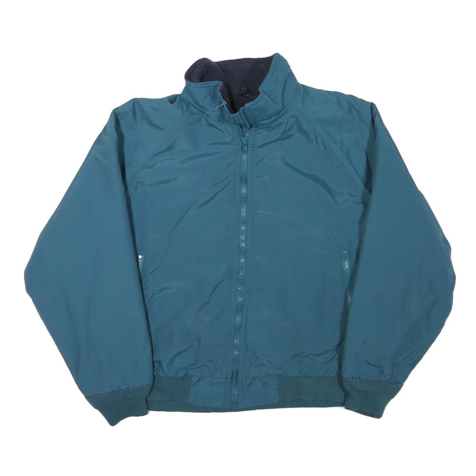 WOOLRICH Mens Blue Jacket S Polyester Blend Bomber Zip Pockets Casual Outerwear