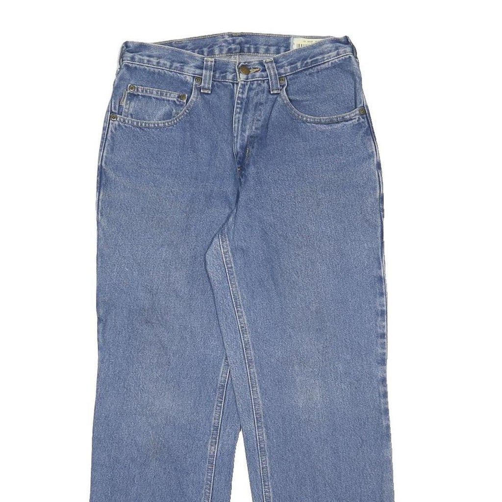 CARHARTT Mens Jeans Blue Relaxed Straight Denim Medium W29 L30 Classic Zip