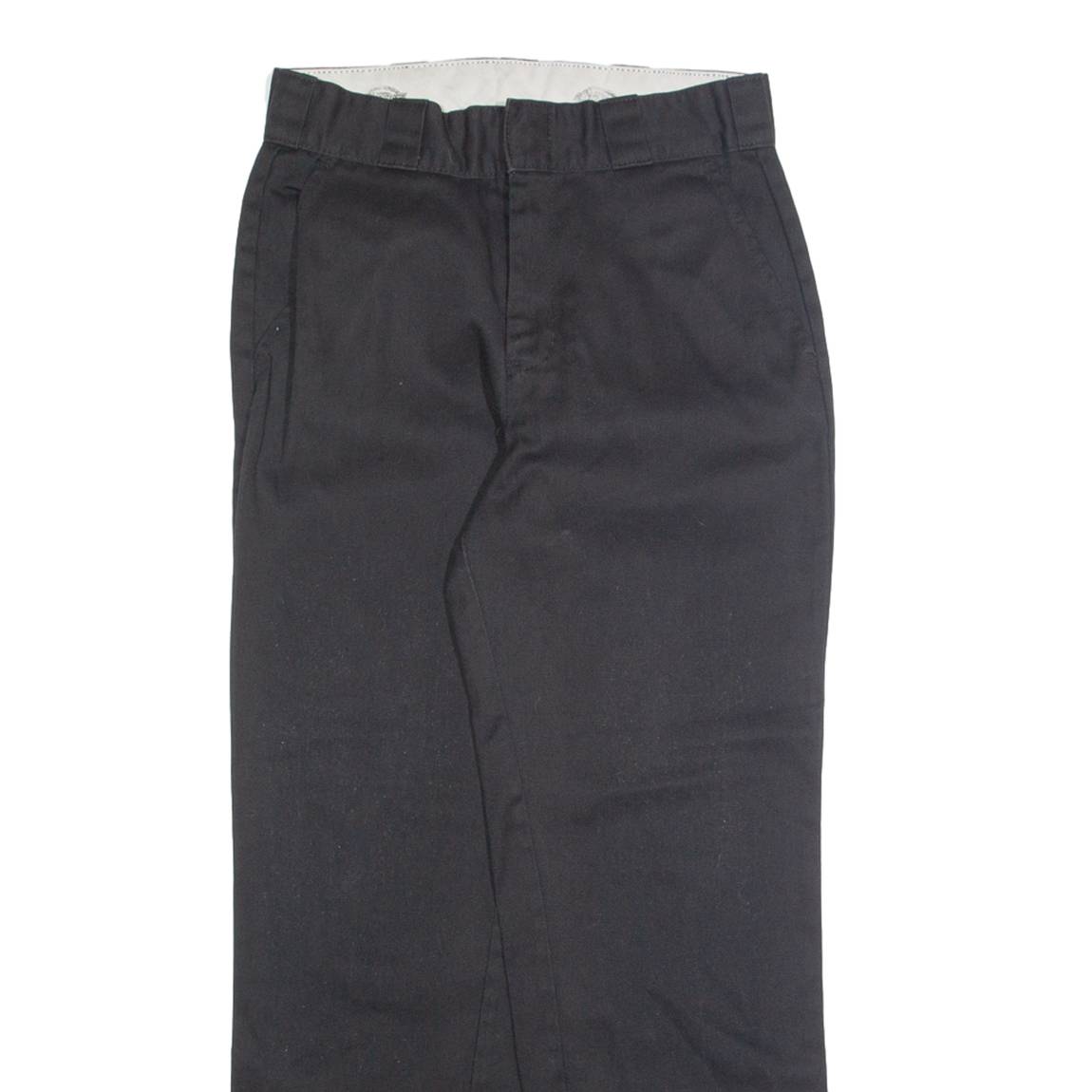 DICKIES Chino Womens Trousers Black Regular Straight W26 L26