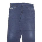 CARHARTT Mens Cotton Blend Blue Relaxed Straight Trousers W40 L34 Workwear